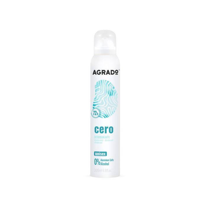 Déodorant Anti-transpirant Spray Zéro 200ml - Agrado - 1