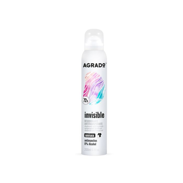 Déodorant Spray Antitranspirant Invisible 200ml - Agrado - 1