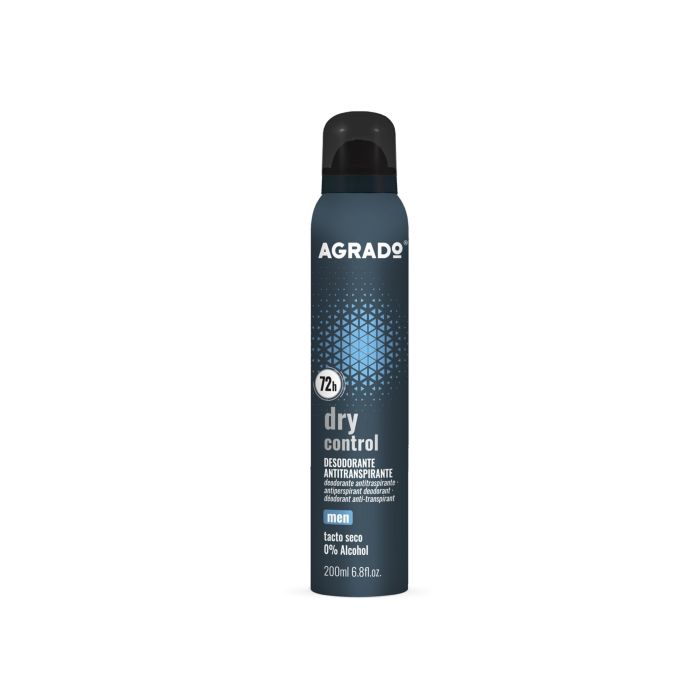 Déodorant Spray Antitranspirant Men Dry Control 200 ml - Agrado - 1