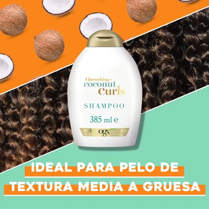 Shampooing Coco Coconut pour Cheveux Bouclés et Ondulés 385 ml - Ogx - 4