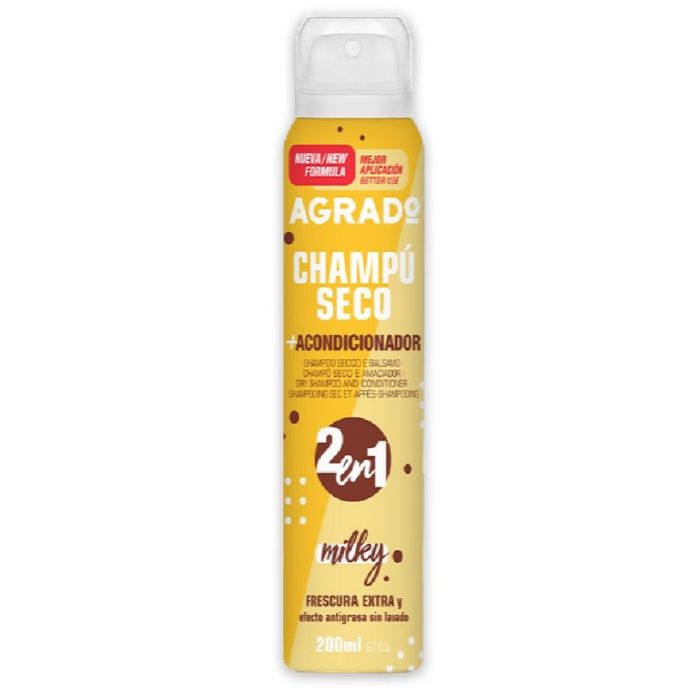Shampooing Sec 2en1 Spray Conditionneur Milky 200 ml - Agrado - 1