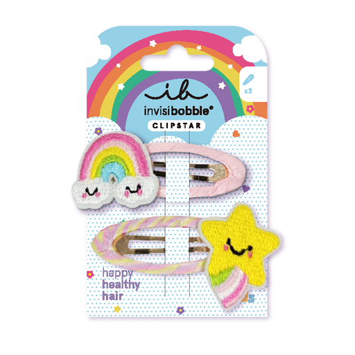Invisibobble - Clip a Scatto Kids Happy Sky - Happy Sky - Pack de 2 unidades - Invisibobble - 1