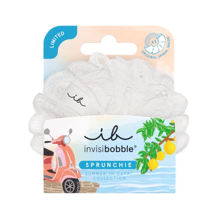 Scrunchie Bliss Summer in Capri - Blanco - 1 unidad - Invisibobble - 1
