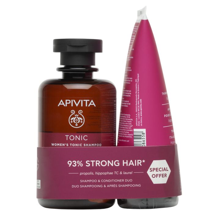 Estuche Anticaída para Mujer - Champú y Acondicionador - Pack 2 unidades - Apivita - 1