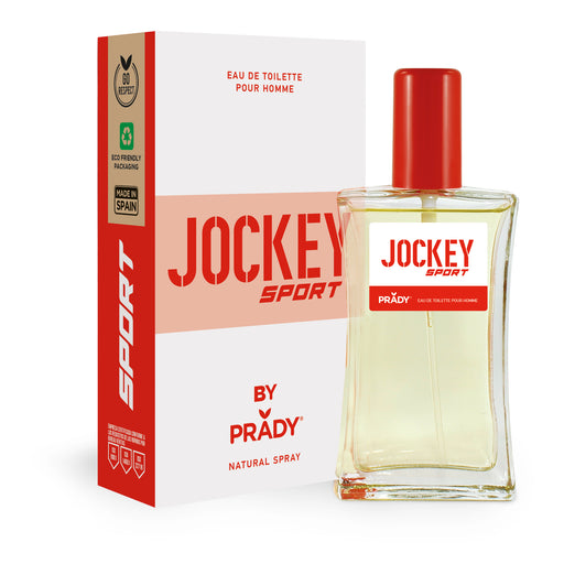 Eau de Cologne Jockey Sport Homme Rouge et Blanc 90 ml - Prady - 1