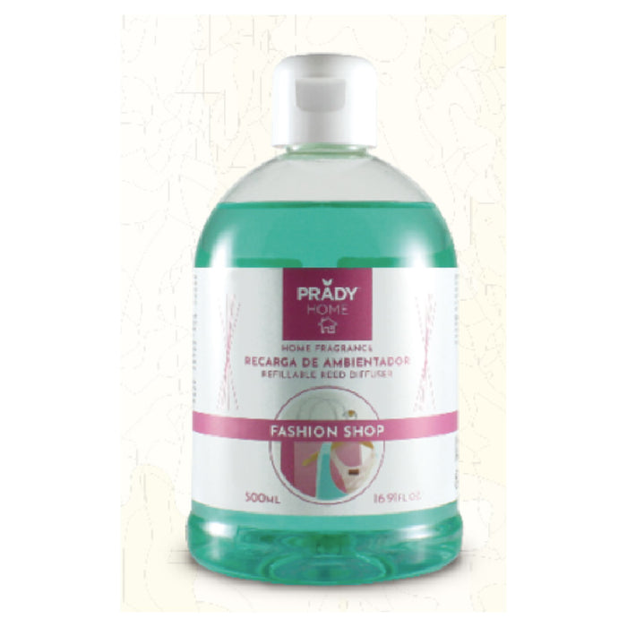 Recharge Mikado - Prady - 500 ml | Assainisseur d'Air au Format Économique pour Diffuseurs avec Bâtonnets - Prady : Fashion Shop - 1