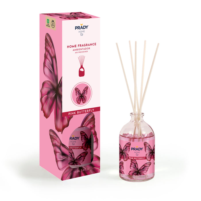 Diffuseur Mikado 100ml - Prady : PINK BUTTERFLY - 1