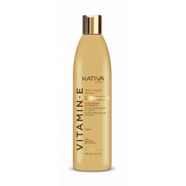 Shampooing Ultra Réparation et Force avec Vitamine E, Biotine et Bambou - Kativa - 1