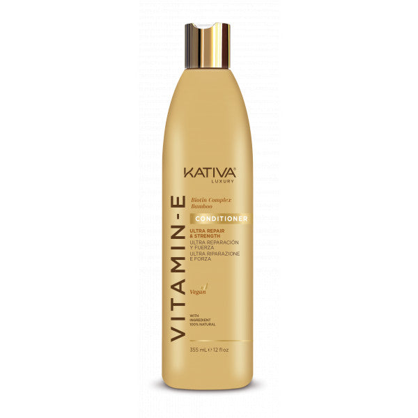 Après-shampooing à la vitamine E, biotine et bambou - Kativa - 1