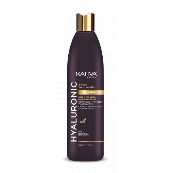 Shampoing avec acide hyaluronique, kératine et coenzyme Q10 - Kativa - 1