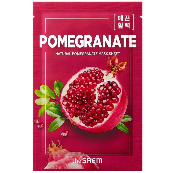 Masque à la Grenade - Feuille de Masque à la Grenade Naturelle 21 ml - The Saem - 1