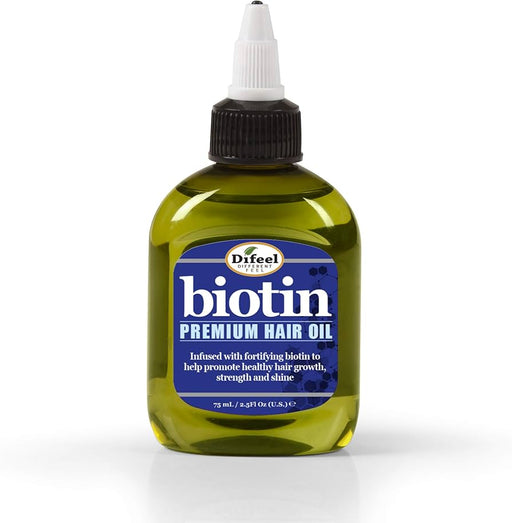 Huile capillaire haut de gamme 99 % naturelle Biotine 75 ml - Difeel - 1