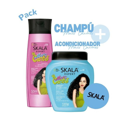 Pack Plus de Boucles: Shampooing + Crème Conditionneuse 1000ml - Skala - 1