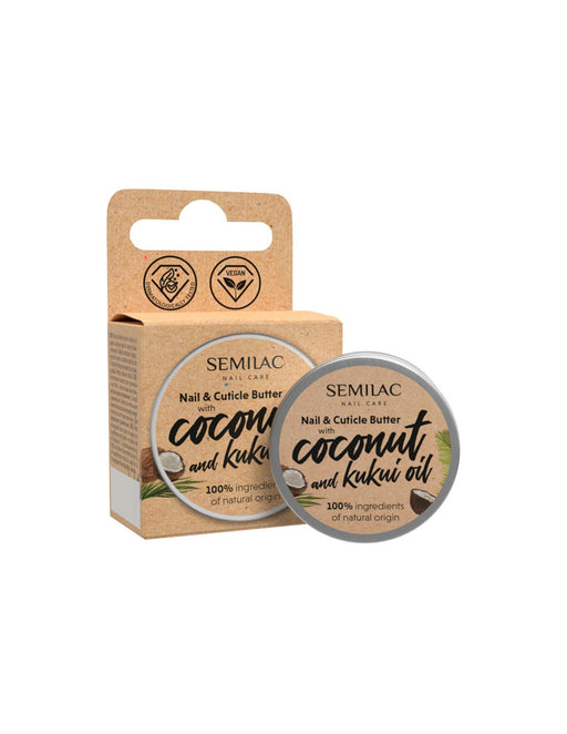 Beurre pour ongles et cuticules à l'huile de coco 12g - Semilac - 1