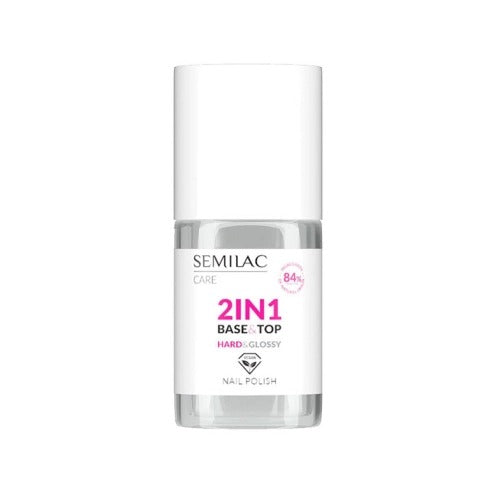 Base et Top Coat 2 en 1 Hard & Glossy - Semilac - 1