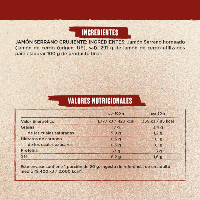 Snack Croustillant Meat Chips - Jambon Serrano - Snackin For You - 3