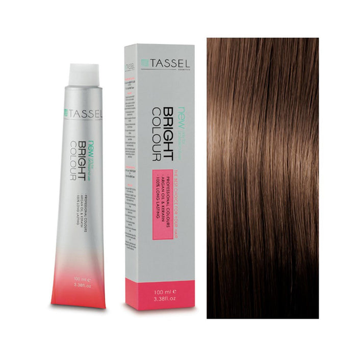5 Châtain clair - Teinture à l&#39;huile d&#39;argan et à la kératine 100 ml - Tassel : 6.3 Rubio Oscuro Dorado - 1