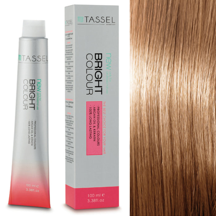 5 Châtain clair - Teinture à l'huile d'argan et à la kératine 100 ml - Tassel : 9.32 Rubio muy claro beige - 1