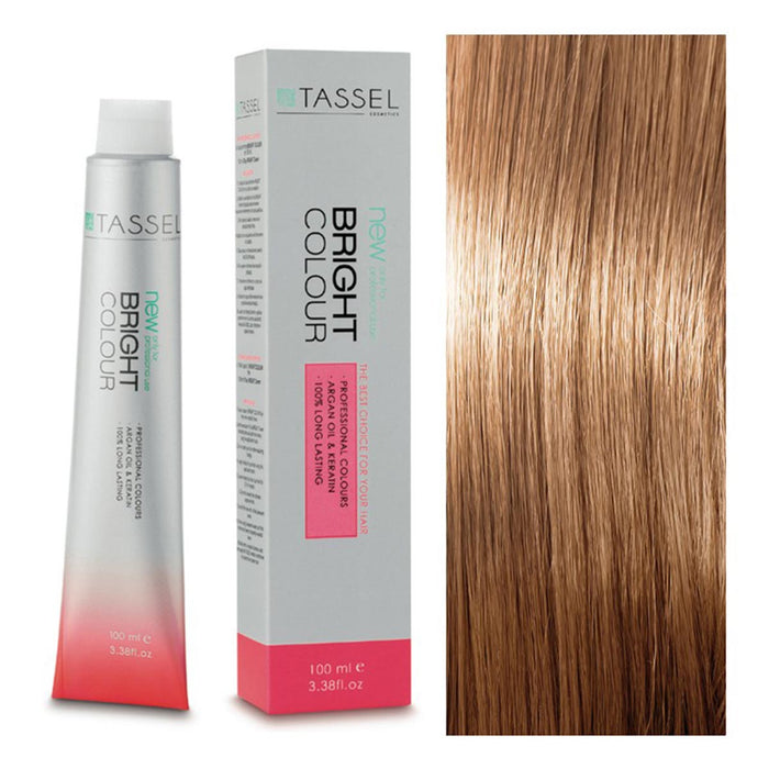 5 Châtain clair - Teinture à l&#39;huile d&#39;argan et à la kératine 100 ml - Tassel : 8.32 Rubio claro beige - 1