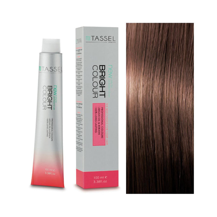 5 Châtain clair - Teinture à l&#39;huile d&#39;argan et à la kératine 100 ml - Tassel : 7.73 Rubio medio avellana - 1