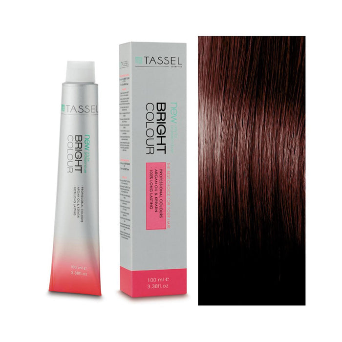 5 Châtain clair - Teinture à l&#39;huile d&#39;argan et à la kératine 100 ml - Tassel : 6.54 Rubio oscuro caoba cobrizo - 1