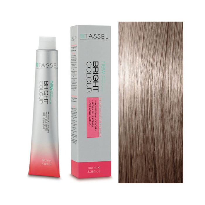 5 Châtain clair - Teinture à l'huile d'argan et à la kératine 100 ml - Tassel : 8.21N Rubio Claro Beige Ceniza - 1