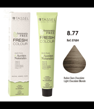 Colorant Fresh Colour sans Ammoniac 100ml - Tassel : 8.77 Rubio claro marrón chocolate - 1