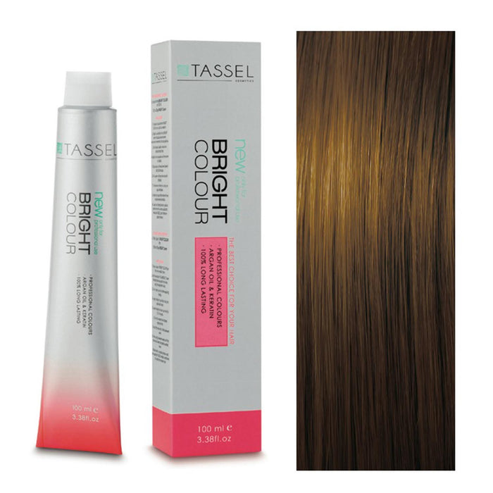 5 Châtain clair - Teinture à l&#39;huile d&#39;argan et à la kératine 100 ml - Tassel : 7.7 Rubio Medio Marrón - 1