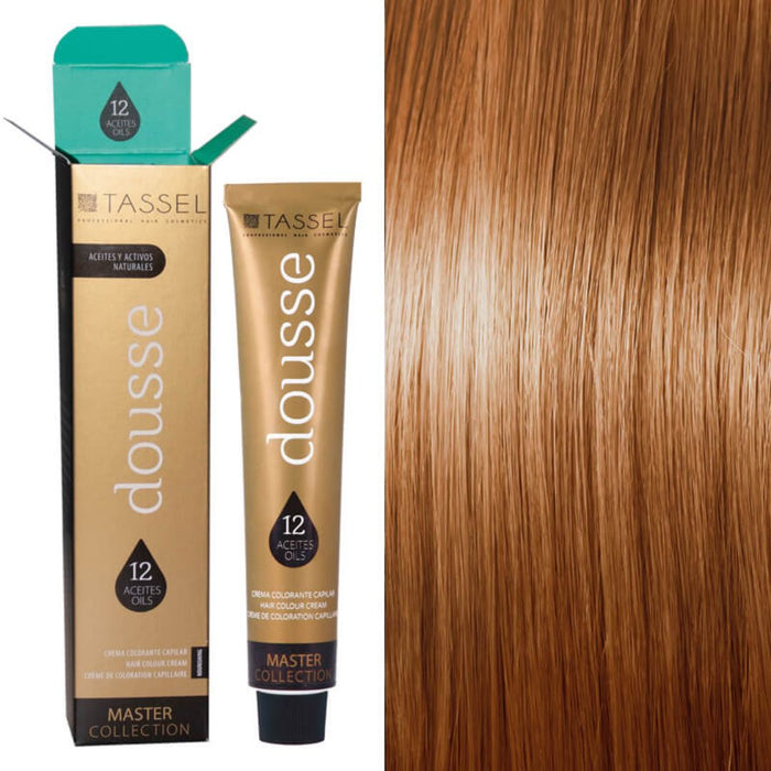 Colorant Tassel Dousse Master Collection - 100 ml | 11 nuances de base avec 12 huiles essentielles - Tassel : 5.34 - CASTAÑO CLARO DORADO COBRIZO - 1