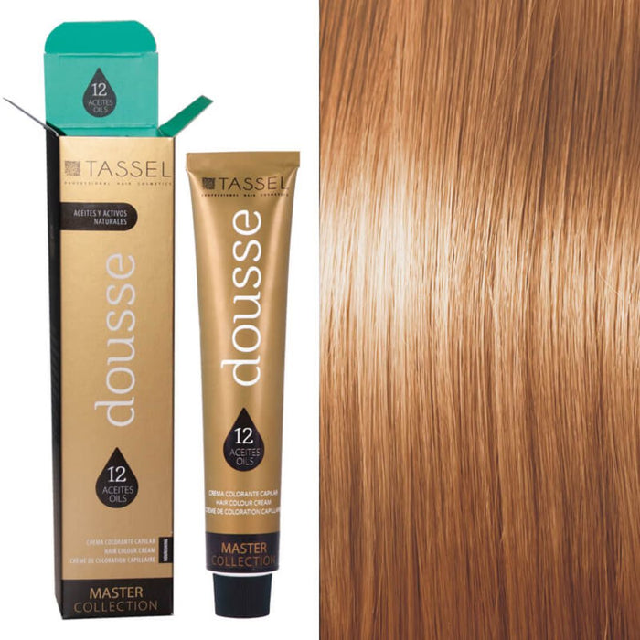 Colorant Tassel Dousse Master Collection - 100 ml | 11 nuances de base avec 12 huiles essentielles - Tassel : 9.34 - RUBIO EXTRACLARO DORADO COBRIZO - 1