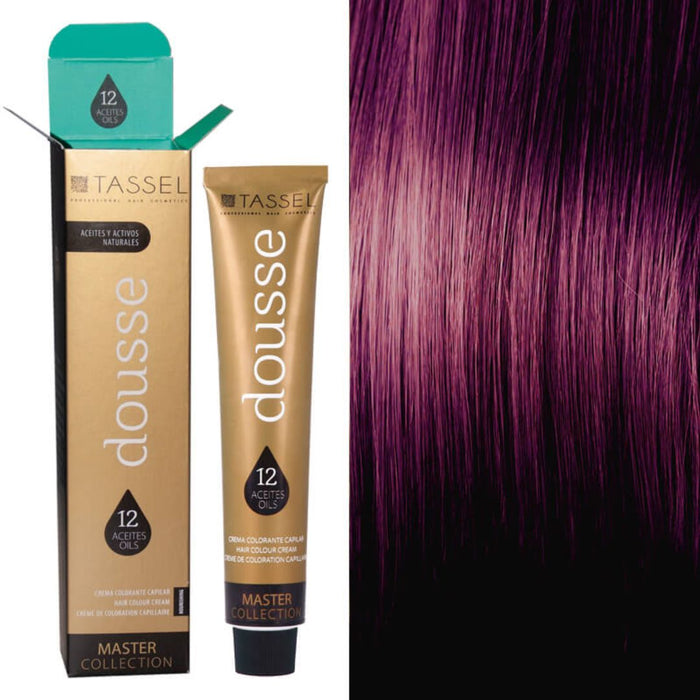 Colorant Tassel Dousse Master Collection - 100 ml | 11 nuances de base avec 12 huiles essentielles - Tassel : 5.6 - CASTAÑO CLARO VIOLETA - 1