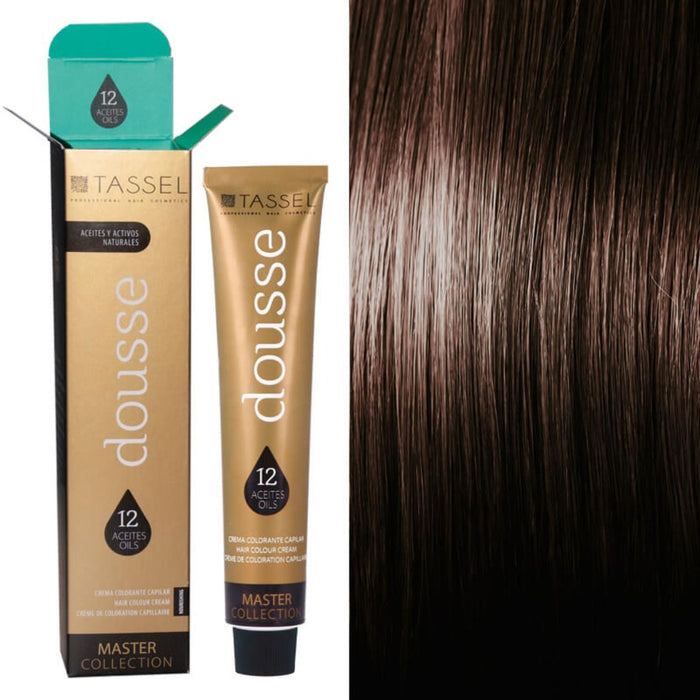 Colorant Tassel Dousse Master Collection - 100 ml | 11 nuances de base avec 12 huiles essentielles - Tassel : 5.8 - CASTAÑO CLARO MARRON - 1