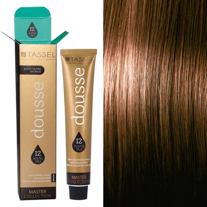 Colorant Tassel Dousse Master Collection - 100 ml | 11 nuances de base avec 12 huiles essentielles - Tassel : 6.83 - RUBIO OSCURO MARRON DORADO - 1