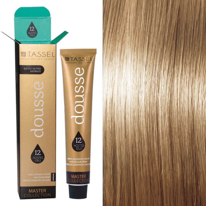 Colorant Tassel Dousse Master Collection - 100 ml | 11 nuances de base avec 12 huiles essentielles - Tassel : 9.83 - RUBIO EXTRACLARO MARRON DORADO - 1