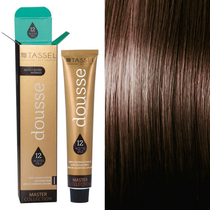 Colorant Tassel Dousse Master Collection - 100 ml | 11 nuances de base avec 12 huiles essentielles - Tassel : 6.80 - RUBIO OSCURO CHOCOLATE - 1