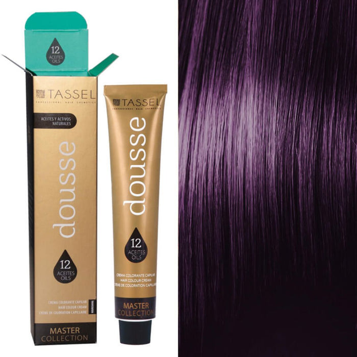 Colorant Tassel Dousse Master Collection - 100 ml | 11 nuances de base avec 12 huiles essentielles - Tassel : 66 - VIOLETA - 1