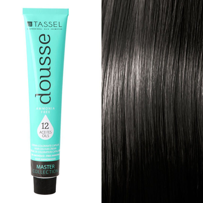 Colorant Tassel Dousse Master Collection - 100 ml | 11 nuances de base avec 12 huiles essentielles - Tassel : 3 Castaño Oscuro - 1
