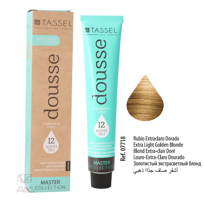 Colorant Tassel Dousse Master Collection - 100 ml | 11 nuances de base avec 12 huiles essentielles - Tassel : 9.3 - RUBIO EXT CLARO DORAD - 1