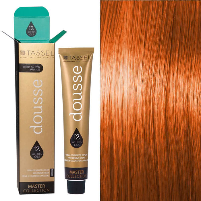 Colorant Tassel Dousse Master Collection - 100 ml | 11 nuances de base avec 12 huiles essentielles - Tassel : 7.43 Rubio medio cobre dorado - 1