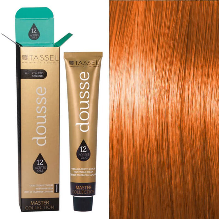 Colorant Tassel Dousse Master Collection - 100 ml | 11 nuances de base avec 12 huiles essentielles - Tassel : 8.43 - RUBIO CLARO COBRE DORADO - 1