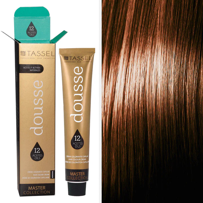 Colorant Tassel Dousse Master Collection - 100 ml | 11 nuances de base avec 12 huiles essentielles - Tassel : 8.84 - RUBIO CLARO MARRON COBRE - 1