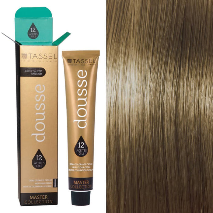 Colorant Tassel Dousse Master Collection - 100 ml | 11 nuances de base avec 12 huiles essentielles - Tassel : 7.11 - RUBIO MEDIO CENIZA INTENSO - 1
