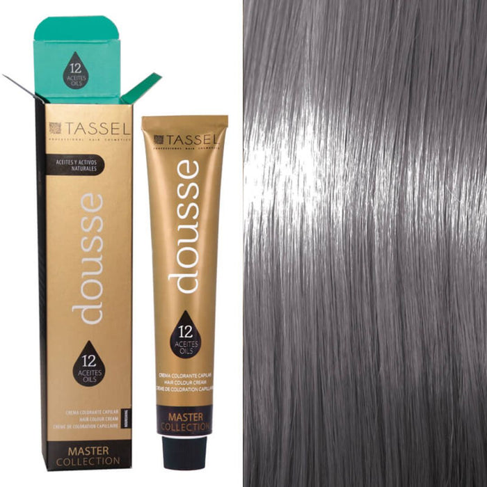 Colorant Tassel Dousse Master Collection - 100 ml | 11 nuances de base avec 12 huiles essentielles - Tassel : 9.11 - RUBIO EXTRA CLARO CENIZA INTENSO - 1