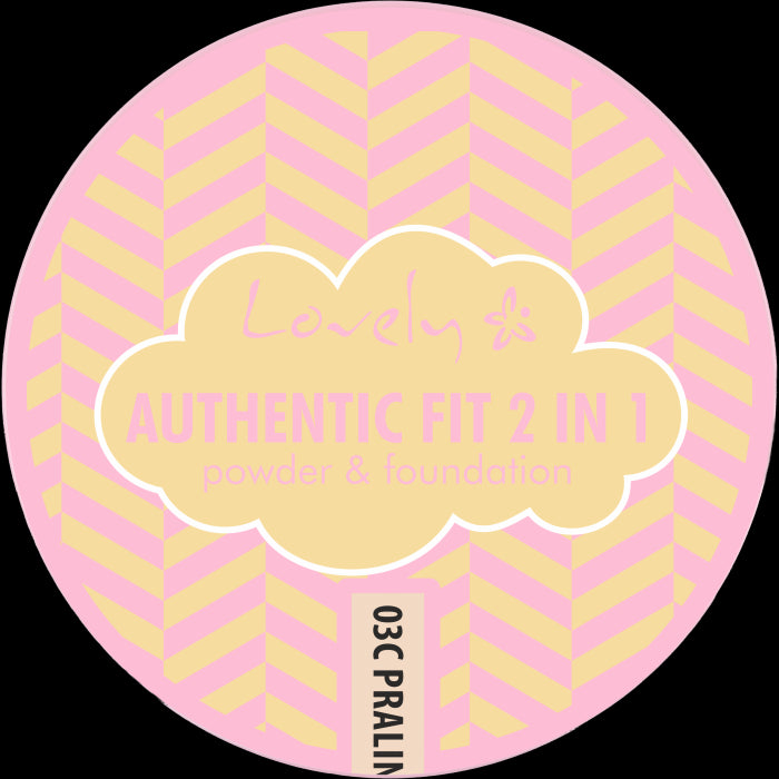 Maquillage et Poudre 2 en 1 Authentic Fit - Lovely : N3 - 1