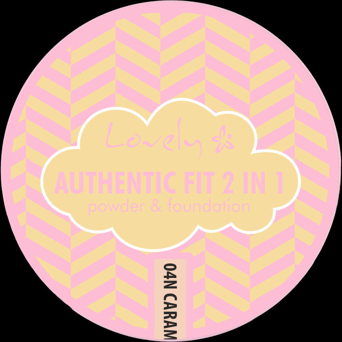 Maquillage et Poudre 2 en 1 Authentic Fit - Lovely : N4 - 1