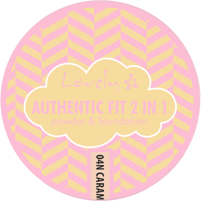 Maquillage et Poudre 2 en 1 Authentic Fit - Lovely : N4 - 1