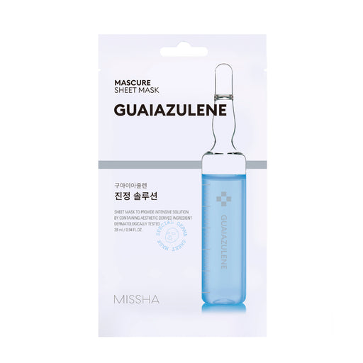 Masque facial apaisant et régénérant - Guaiazulène - Missha - 1