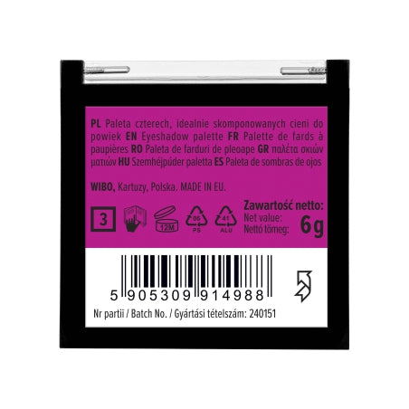 Palette de fards à paupières Wibo Quattro - Wibo : 3 - 2