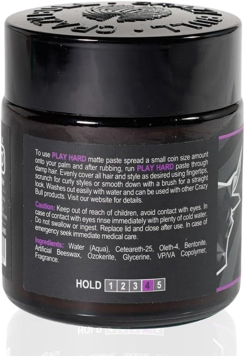 Pâte Mate Play Hard 100ml - Crazy Bull - 2