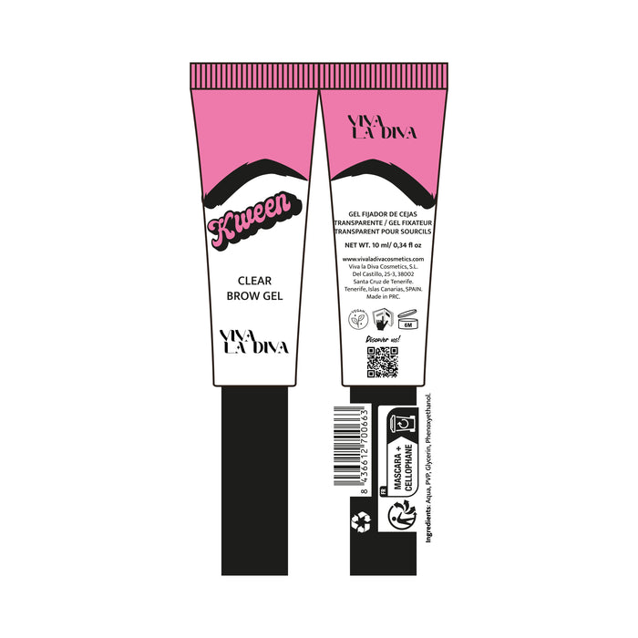 Viva la Diva Kween Fixer Clear Eyebrow Gel - Viva la Diva - 1